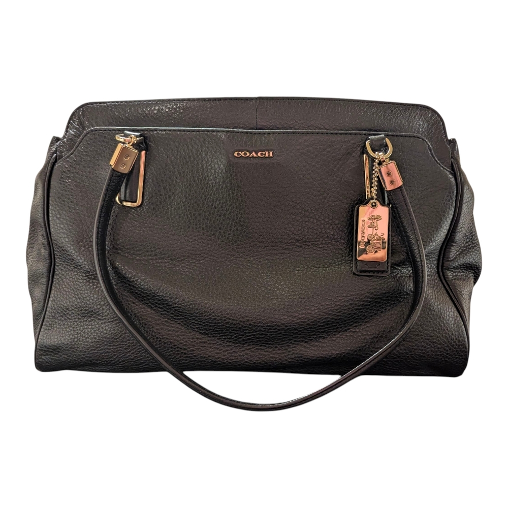 Coach Black Leather Women's Shoulder Bag